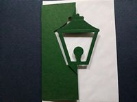 Speciaal model kaart k01 lantaarn groen met envelop OP=OP - Klik op de afbeelding om het venster te sluiten